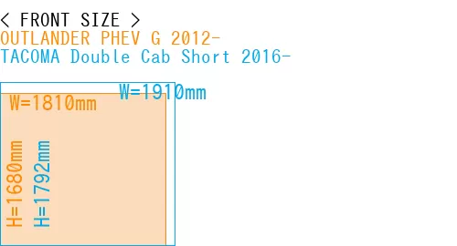 #OUTLANDER PHEV G 2012- + TACOMA Double Cab Short 2016-